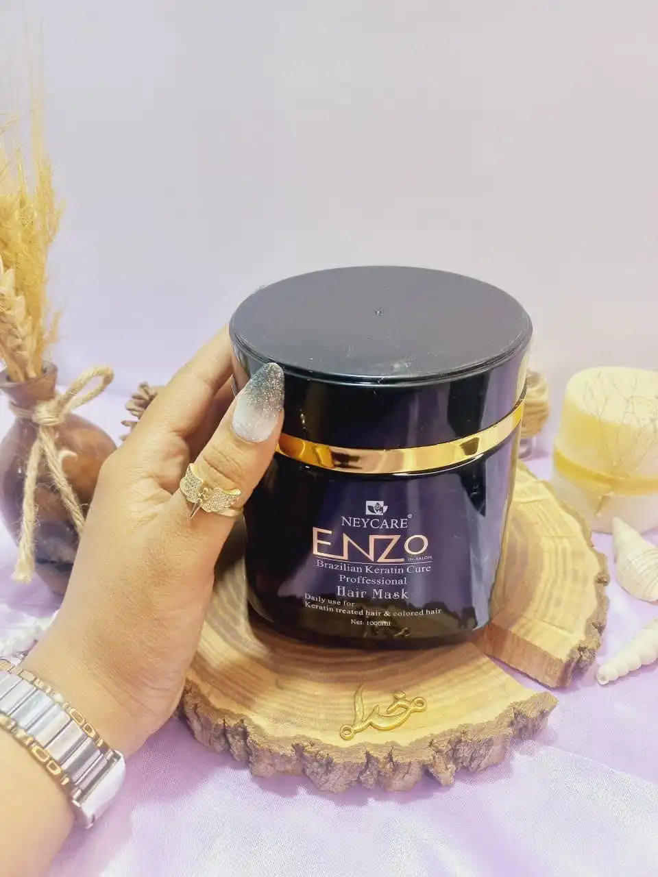ماسک مو کراتینه و نرم کننده و بدون سولفات و پاربن برند انزو ENZO اصلی