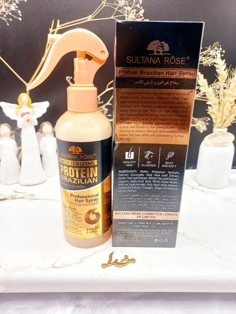 اسپری دو فاز کراتین و پروتین برند SULTANA ROSE کد SA_221